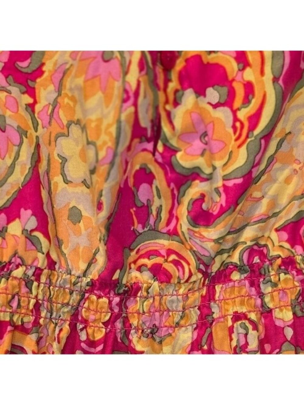 The Childrens Place Girls Pink Floral Paisley Tiered Cotton Dress 18-24 Months - Picture 5 of 5